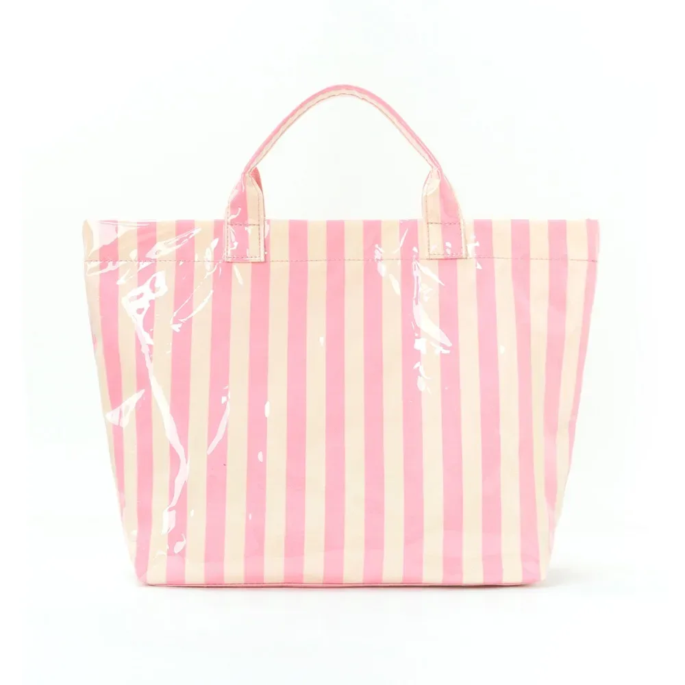 sac à main de voyage en polyester, design rayé, grande capacité, bagage à main, sac à bandoulière, valise de rangement pliable, accessoires de voyage
