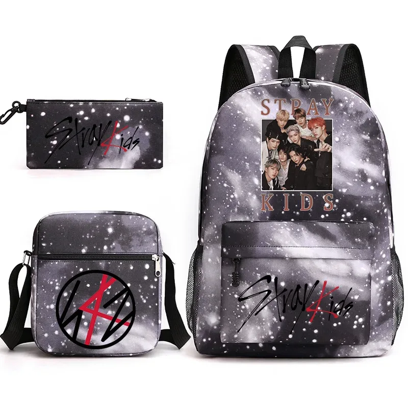 sac à dos kpop straykids, sac d'école, sac à bandoulière, trousse à crayons, cadeau pour enfants et étudiants