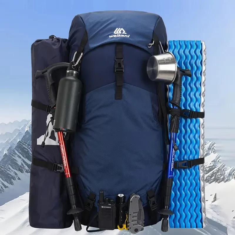 sac à dos de voyage pour randonnée en plein air, camping, escalade, avec housse de pluie, sac d'hydratation pour trekking, alpinisme et voyages