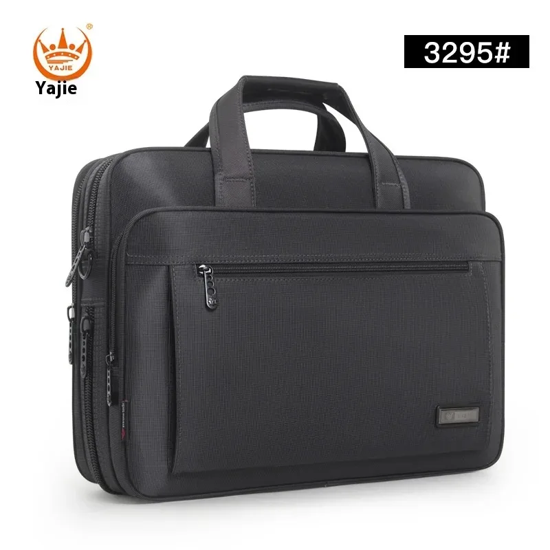 porte-documents pour hommes d'affaires, sac en toile imperméable de grande capacité pour ordinateur portable de 15.6 pouces, sacs de travail, sacs d'affaires, sacs de bureau officiels
