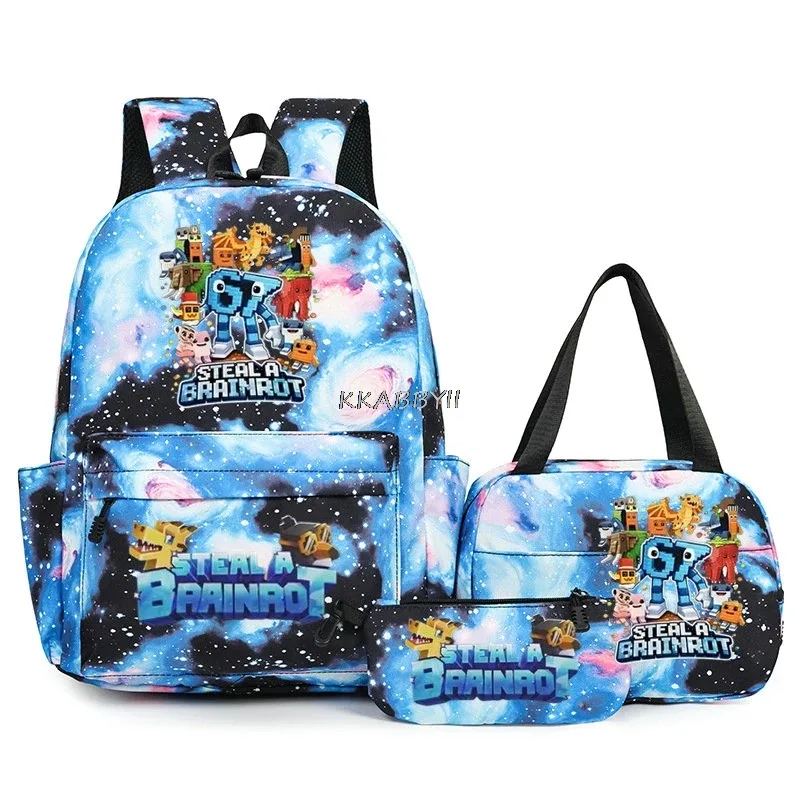lot de 3 sacs à dos imprimés 67 six seven, style simple, légers, pour garçons et filles, sacs d'école amusants avec le numéro 67, sacs de voyage, mochilas