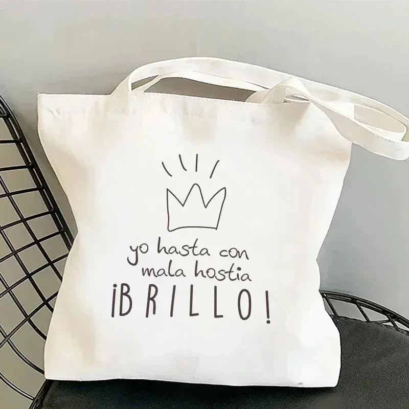 femmes sac à bandoulière graphique harajuku shopper sacs grande capacité toile fourre-tout sac à main sans fermeture éclair eco décontracté fille sacs à main