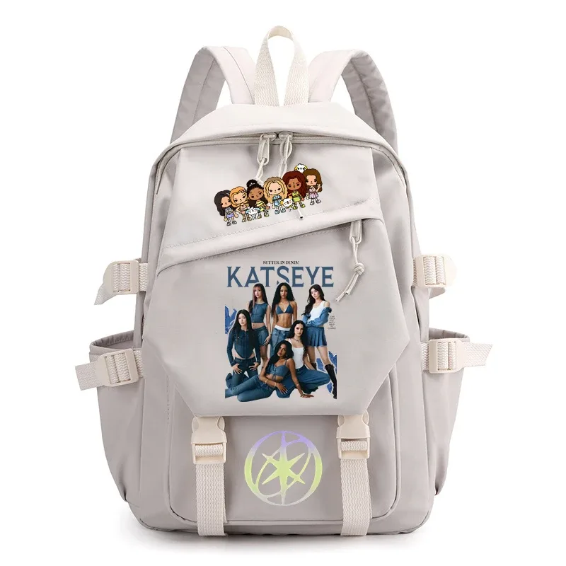 Sac à dos Katseye pour étudiants, sac à dos pour la rentrée scolaire, cadeau pour les fans de Katseye, sacs d'école, sac à dos de grande capacité pour l'extérieur, sac à dos de voyage