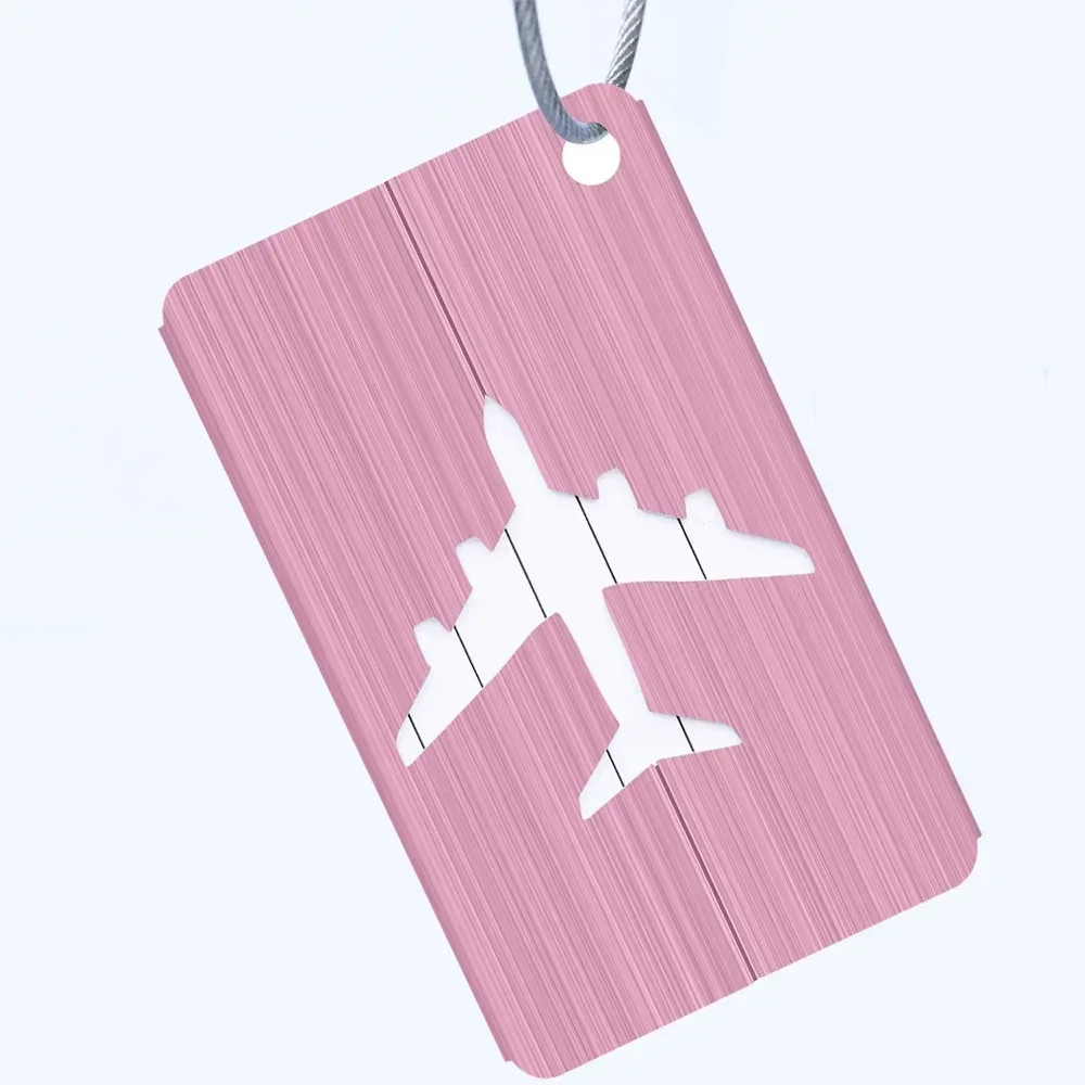 nouvelle mode étiquettes de bagages en alliage d'aluminium femmes hommes bagages de voyage valise nom porte-étiquette accessoires de voyage