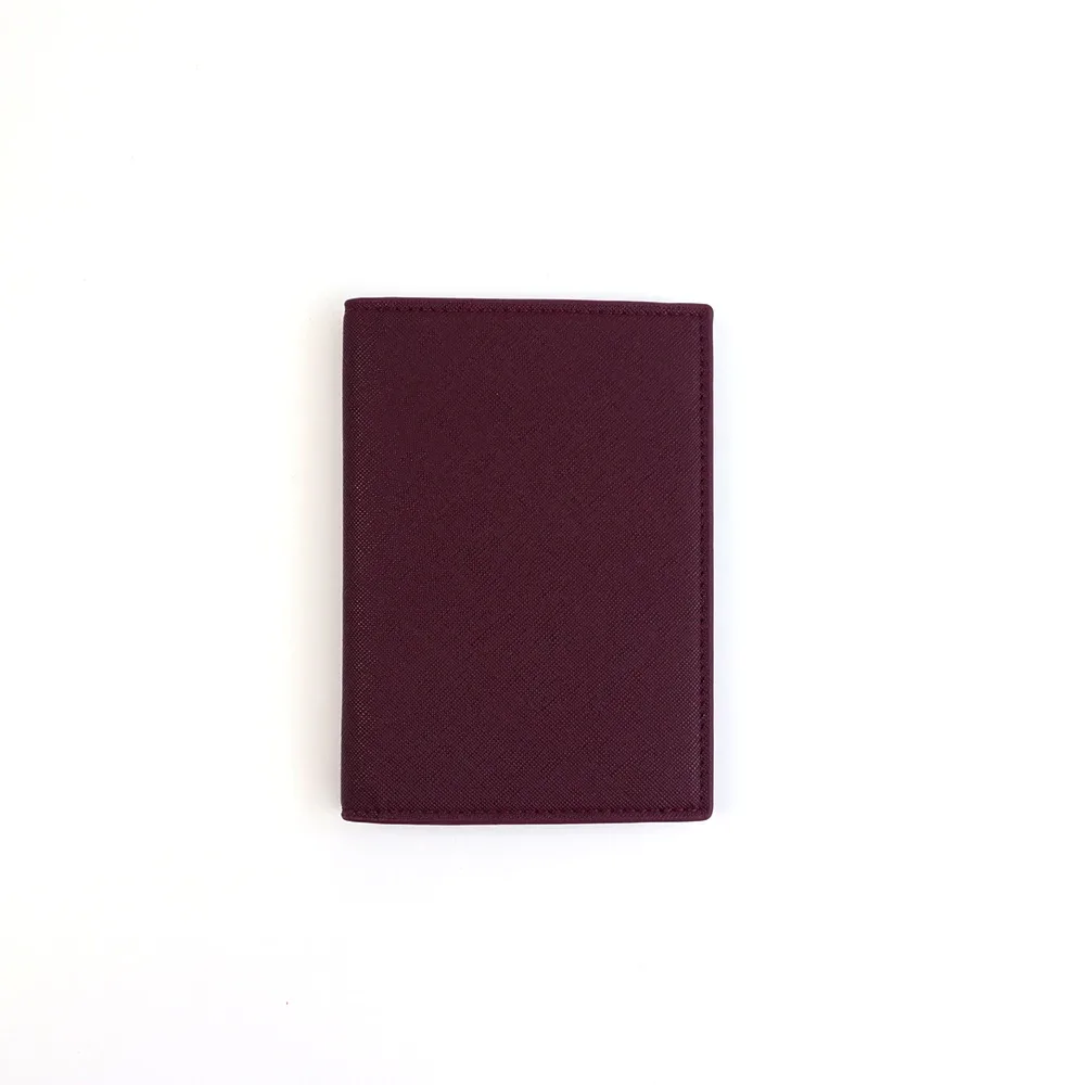 porte-passeport personnalisé en cuir pu avec étui de protection pour carte d'identité, pochette de rangement pour monnaie et cartes bancaires, sac de voyage pour passeport