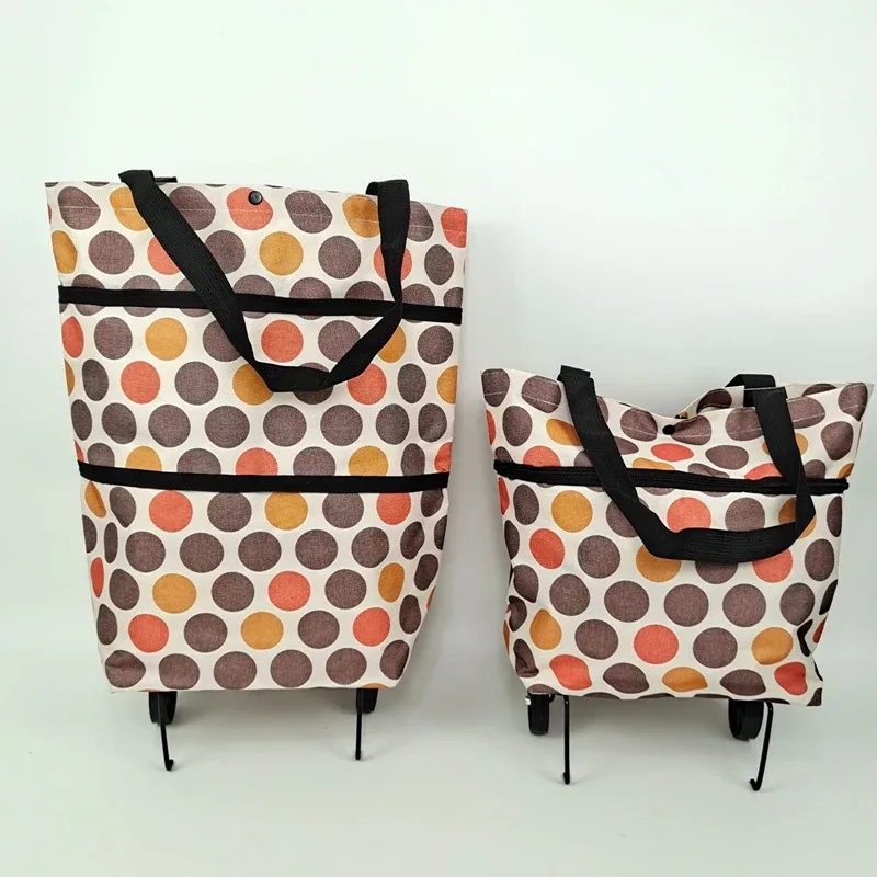 sac à roulettes, sac à roulettes, sacs à provisions pliants, achat de légumes, paquet de traction, petit chariot à traction, organisateur de courses portable