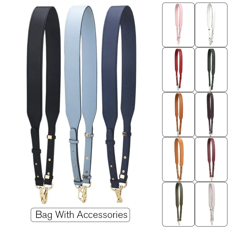 sac à bandoulière en cuir véritable de luxe réglable 109cm-117cm, sangle de sac à main, accessoires de remplacement