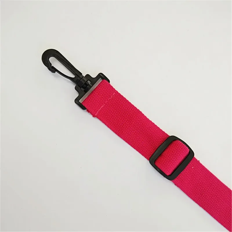 sangle de sac en toile de coton de couleur pure, 3.8cm, sangle de sac, ceinture, crochet en plastique noir réglable, fermoir, accessoires de sac à bandoulière, bricolage