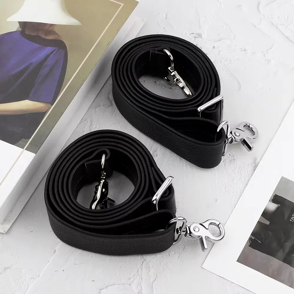 sangle de sac à bandoulière en cuir de vache véritable, réglable et large, de remplacement pour sacs à main, sacs pour ordinateur portable, accessoires de poignée pour hommes et femmes.