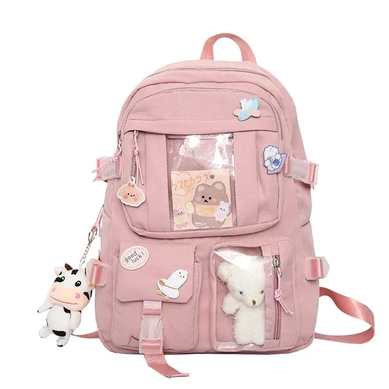 sacs à dos populaires pour filles, couleur rose violet, pour lycéennes, sans aucune version accessoire