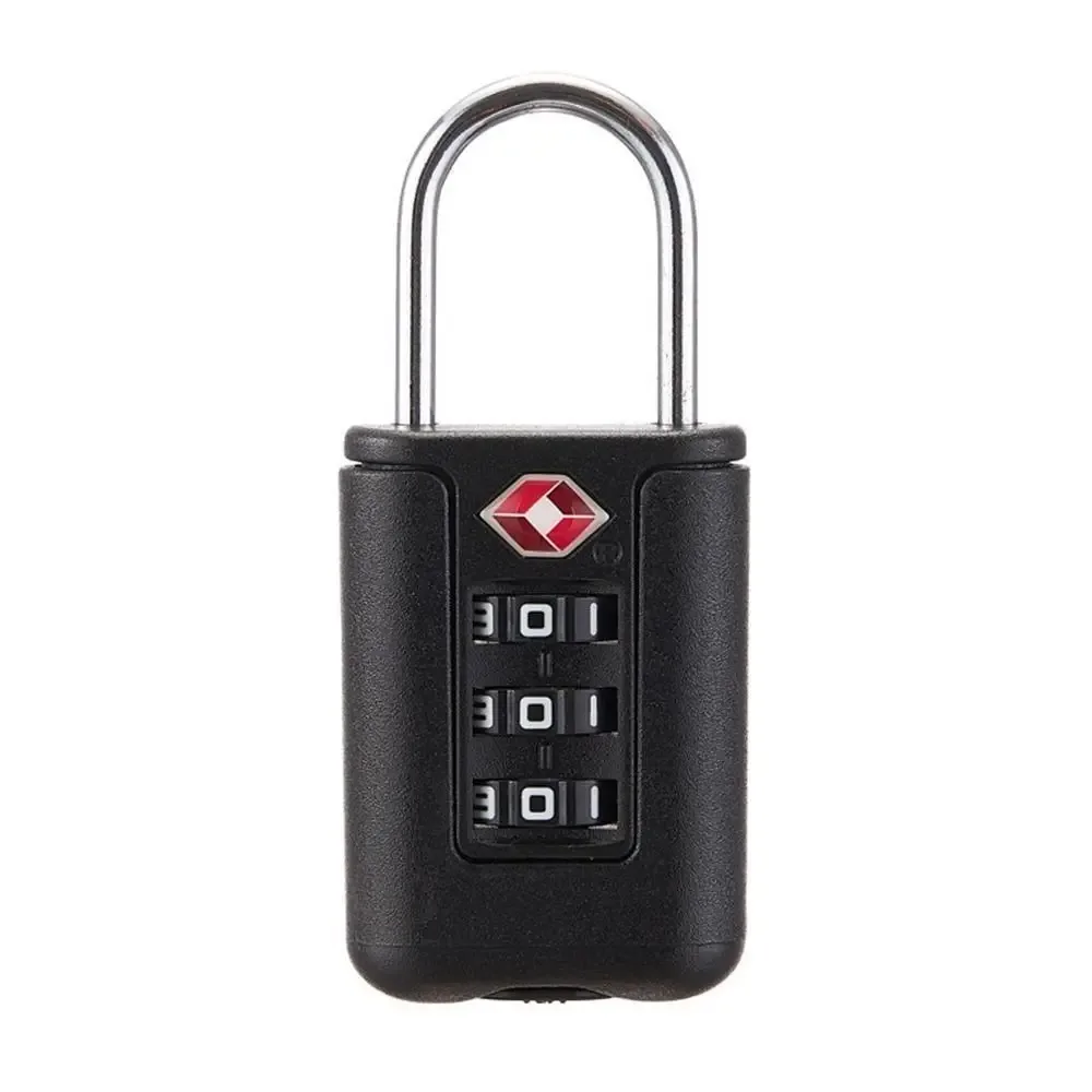 cadenas à combinaison portable tsa à 3 chiffres, antivol, outil de sécurité, cadenas à code douanier, pour armoire et voyage