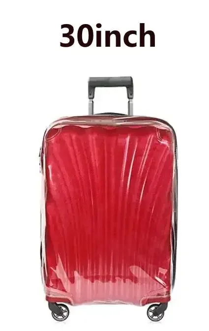 housse de valise pour samsonite c-lite cs20709, housses de protection transparentes en pvc avec fermeture éclair, accessoire de valise de voyage anti-poussière
