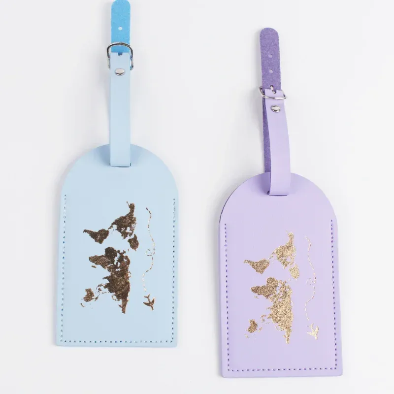 étiquettes de bagage de voyage en cuir pu, accessoires de voyage pour hommes et femmes, étiquettes nominatives pour bagages, porte-étiquette d'adresse de valise, nouvelle collection