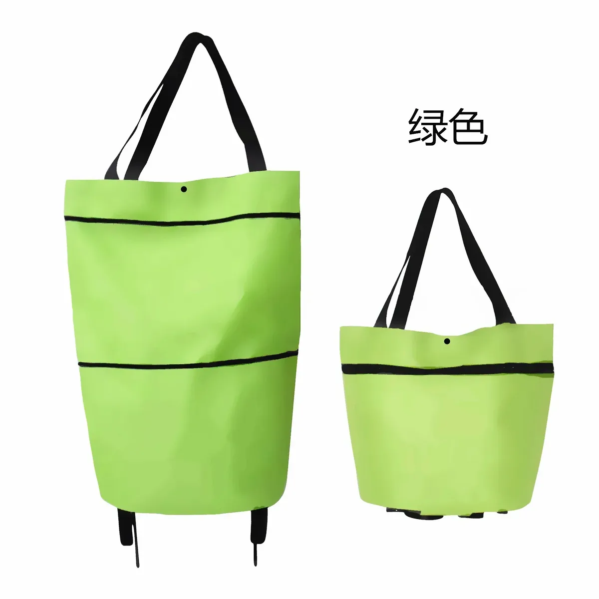 chariot de courses en tissu oxford, sacs multifonctionnels portables, sac fourre-tout pliable en toile, sac d'épicerie réutilisable, moderne et simple