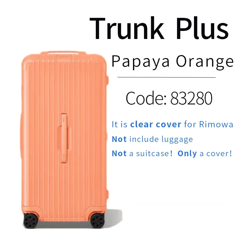 juste de protection rimowa essential trunk plus, housse de bagage transparente, applicable à rimowa, 31/33"