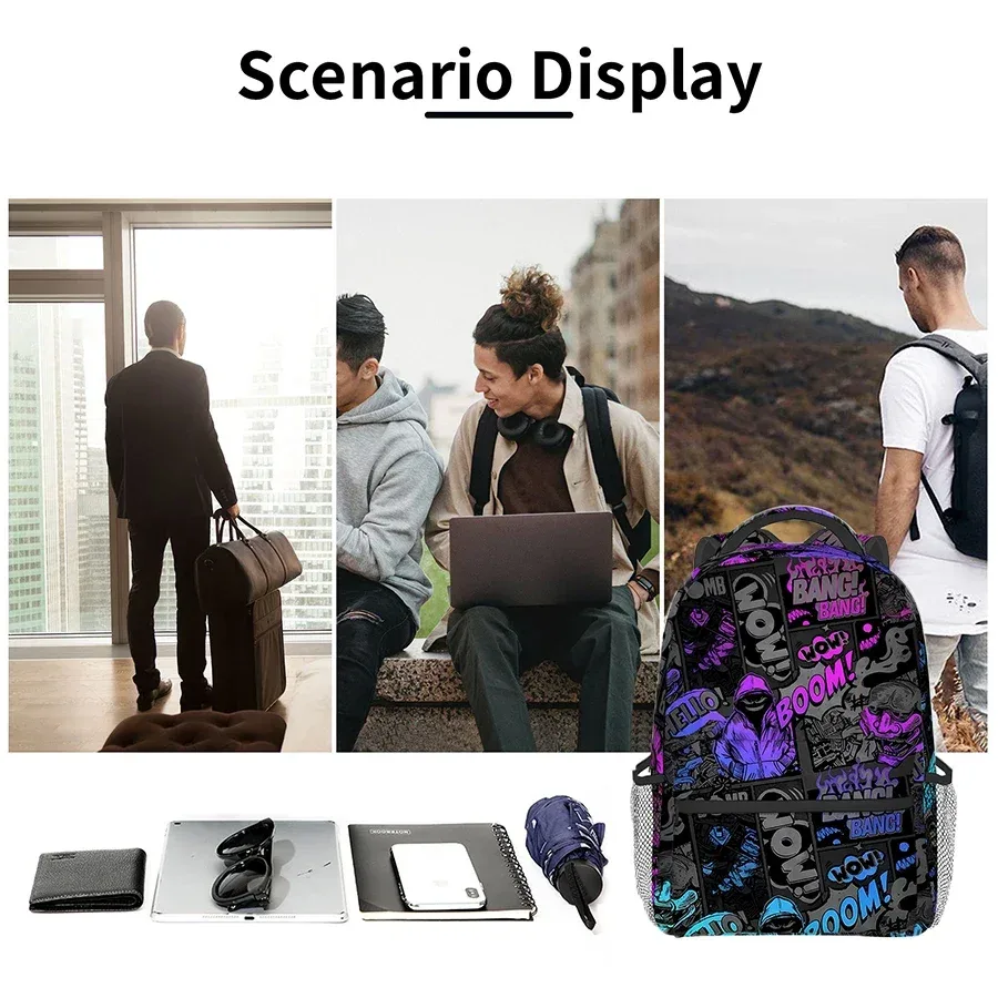 sacs à dos à lettres anglaises pour garçons et filles, meilleurs cadeaux, sac à dos scolaire plat 2d dessin animé pour enfants