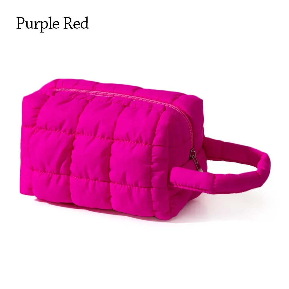 sac de maquillage portable au toucher doux, grande capacité, couleur unie, sac cosmétique multifonctionnel, trousse de toilette pour la maison et les voyages