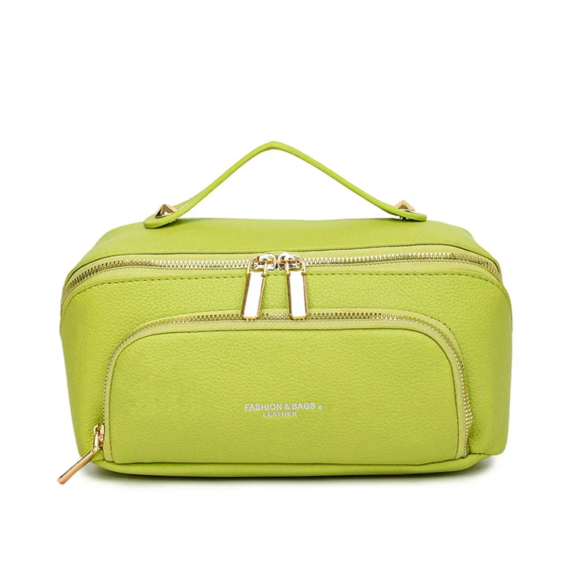 sac de maquillage nuage en cuir pu, oreiller, trousse de maquillage portable de grande capacité, trousse de toilette de voyage, sac de rangement de cosmétiques, motif litchi