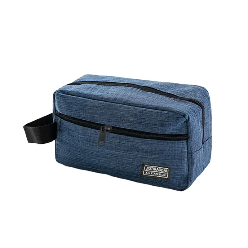 trousse de toilette suspendue de grande capacité, sac à cosmétiques de voyage portable étanche gris pour hommes et femmes, organisateur de rangement de salle de bain