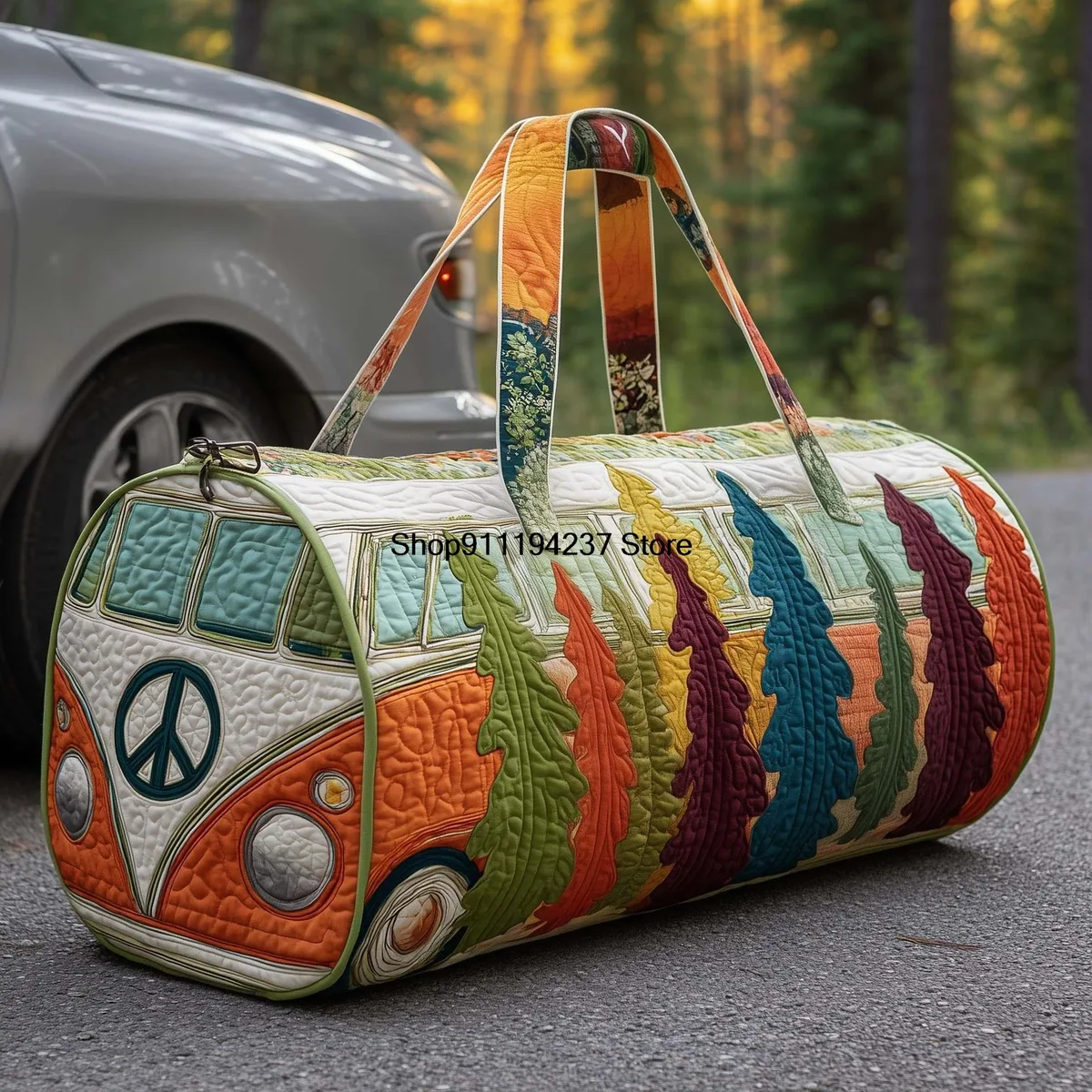 nouveau modèle de sac de voyage matelassé 3d hippie vibe