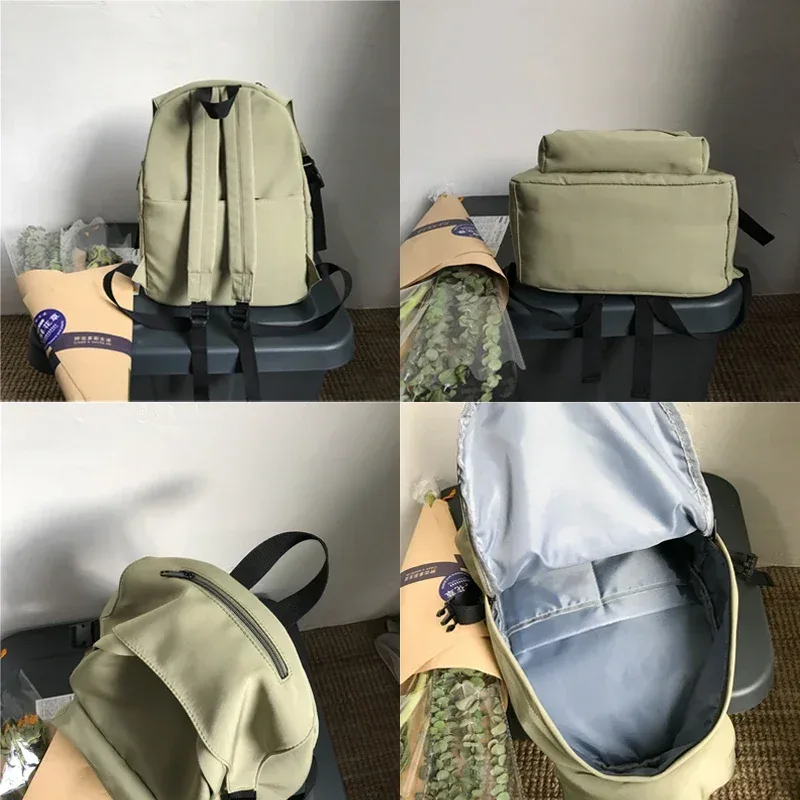 sacs à dos imperméables en nylon pour femmes, sac à bandoulière, grand petit sac à dos de voyage pour adolescentes, cartable d'école, 2023