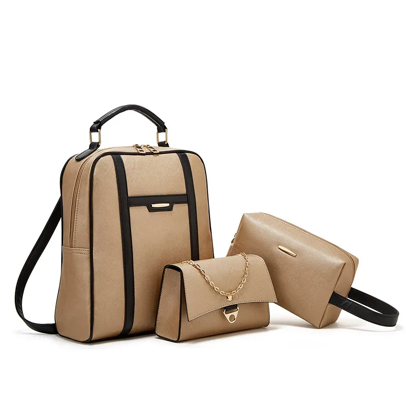 ensemble de sacs à dos d'affaires légers, 3 pièces, sac pour ordinateur portable de grande capacité, sac à dos d'école de voyage