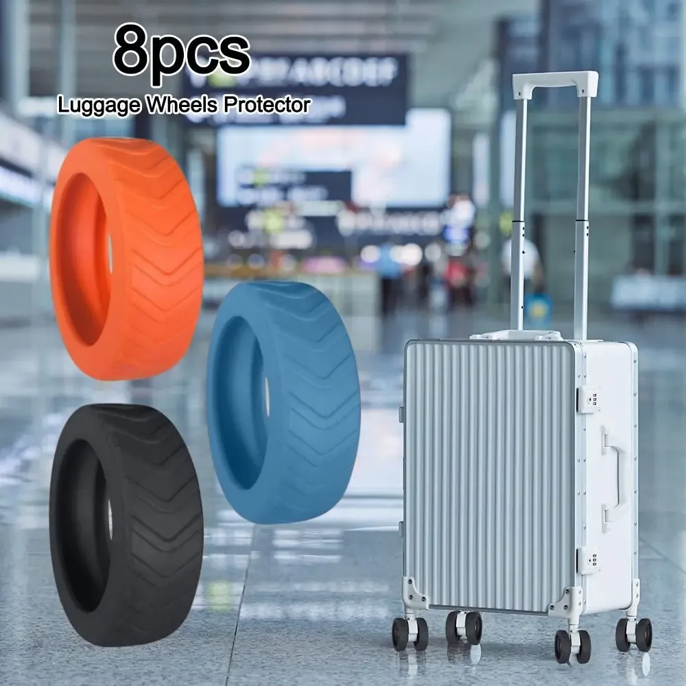 Protecteur de roues de bagage en silicone, pièces de valise, essieux, usure des roues, housse de protection, anti-bruit avec son silencieux, SAP