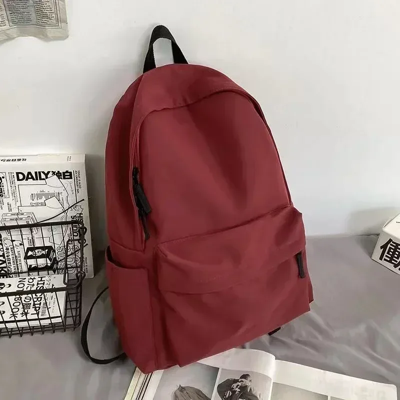 sac à dos polyvalent noir, gris, blanc, rouge, de haute qualité, grande capacité, sac de voyage imperméable, sac d'ordinateur en nylon lavable, unisexe