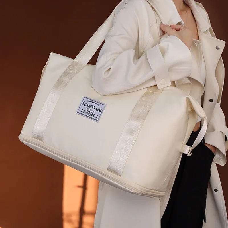 sac de voyage extensible grande capacité à porter à la main - durable, plusieurs compartiments, adapté aux voyages, au fitness, au yoga, comme sac à main