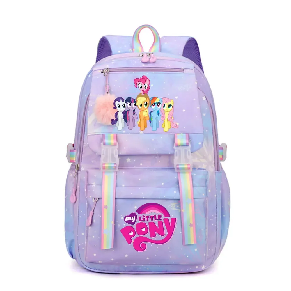 my little pony sac à dos imperméable de grande capacité pour femmes et filles, sac à dos léger pour l'école, sac à dos de voyage décontracté