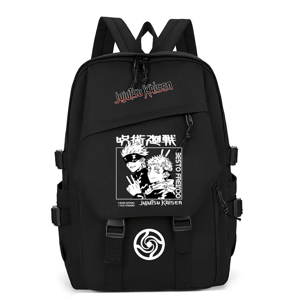 sacs d'école anime jujutsu kaisen pour filles, sac à dos de grande capacité, imprimé gojo satoru, sac à dos pour étudiants, sac pour ordinateur, mochila
