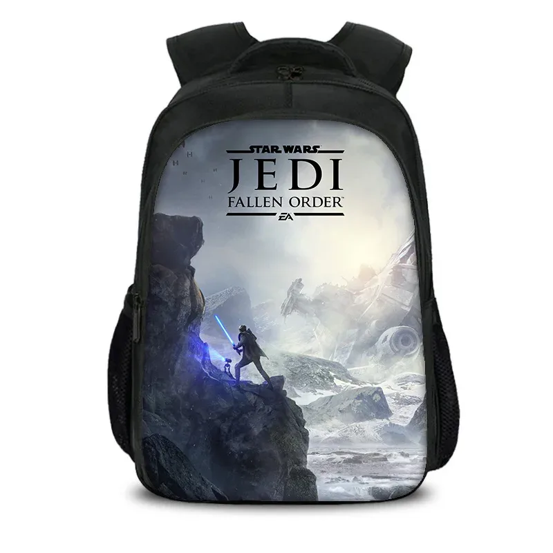 sac à dos star wars à double couche, style film, imprimé jeu, pour étudiants, garçons et filles, nouveau, à la mode et polyvalent