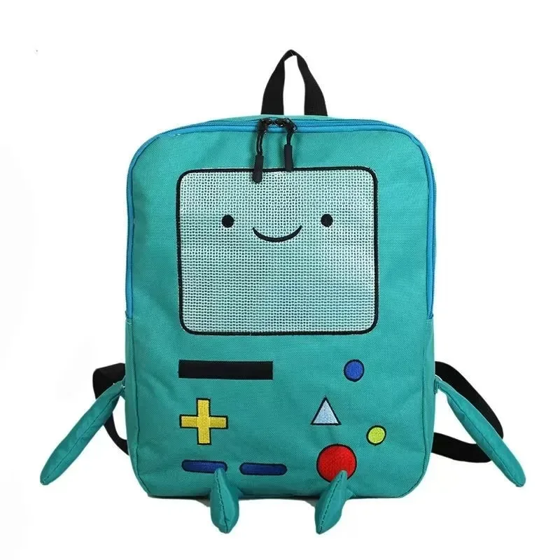 sacs à dos créatifs au design de robot pour filles, sac à dos à motif de console de jeux amusant pour femmes, sac à dos en toile mignon de dessin animé, sac de voyage
