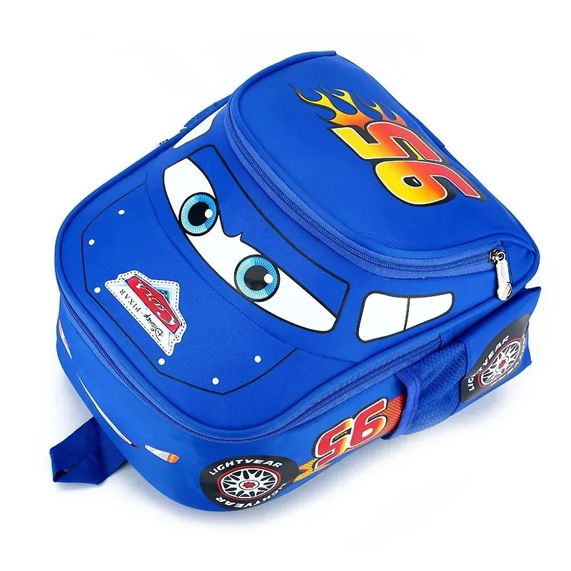 nouveau sac à dos multifonctionnel tendance pour garçon, motif lightning mcqueen, idéal pour l'école et les voyages, imperméable