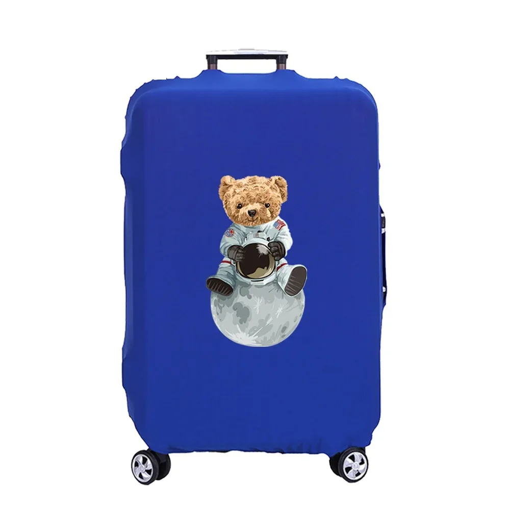 housse de protection pour bagages, protection de valise, ours de lune, élasticité épaisse, housse anti-poussière, étui de protection anti-rayures, manchon de chariot de 18 à 32 pouces