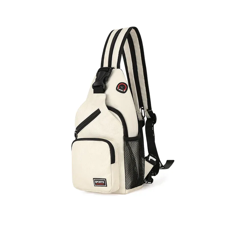 petit sac à dos unisexe à bandoulière, polyvalent, étanche, sac à bandoulière de poitrine, voyage randonnée, sac de jour de grande capacité