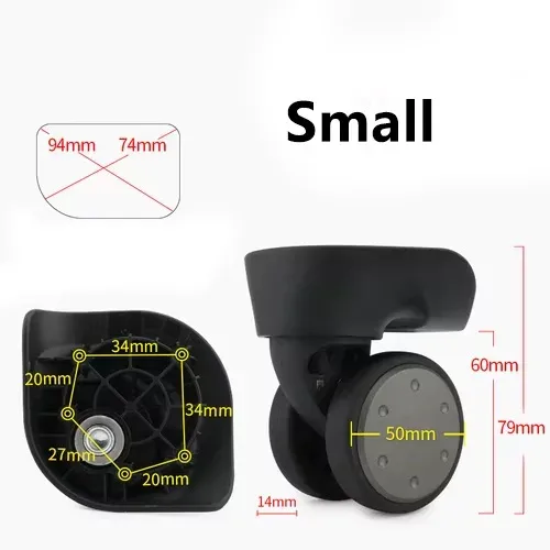 roues universelles de remplacement pour valise de 20/24 pouces, accessoires de valise, xiaomi muet 90 points