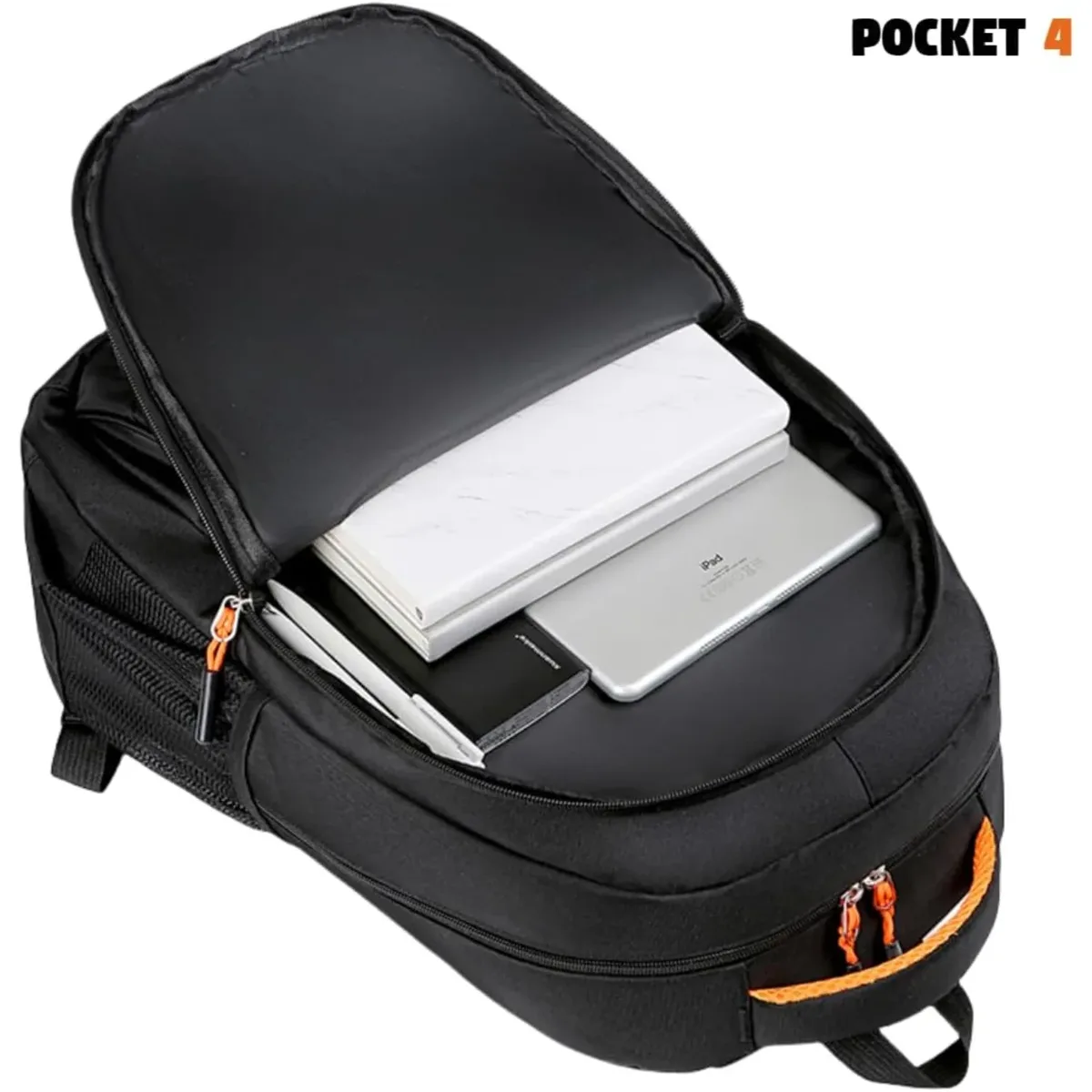 sac à dos de grande capacité pour ordinateur portable, sac de voyage d'affaires, organisateur multi-poches, bretelles réglables pour le travail, les loisirs et les déplacements 