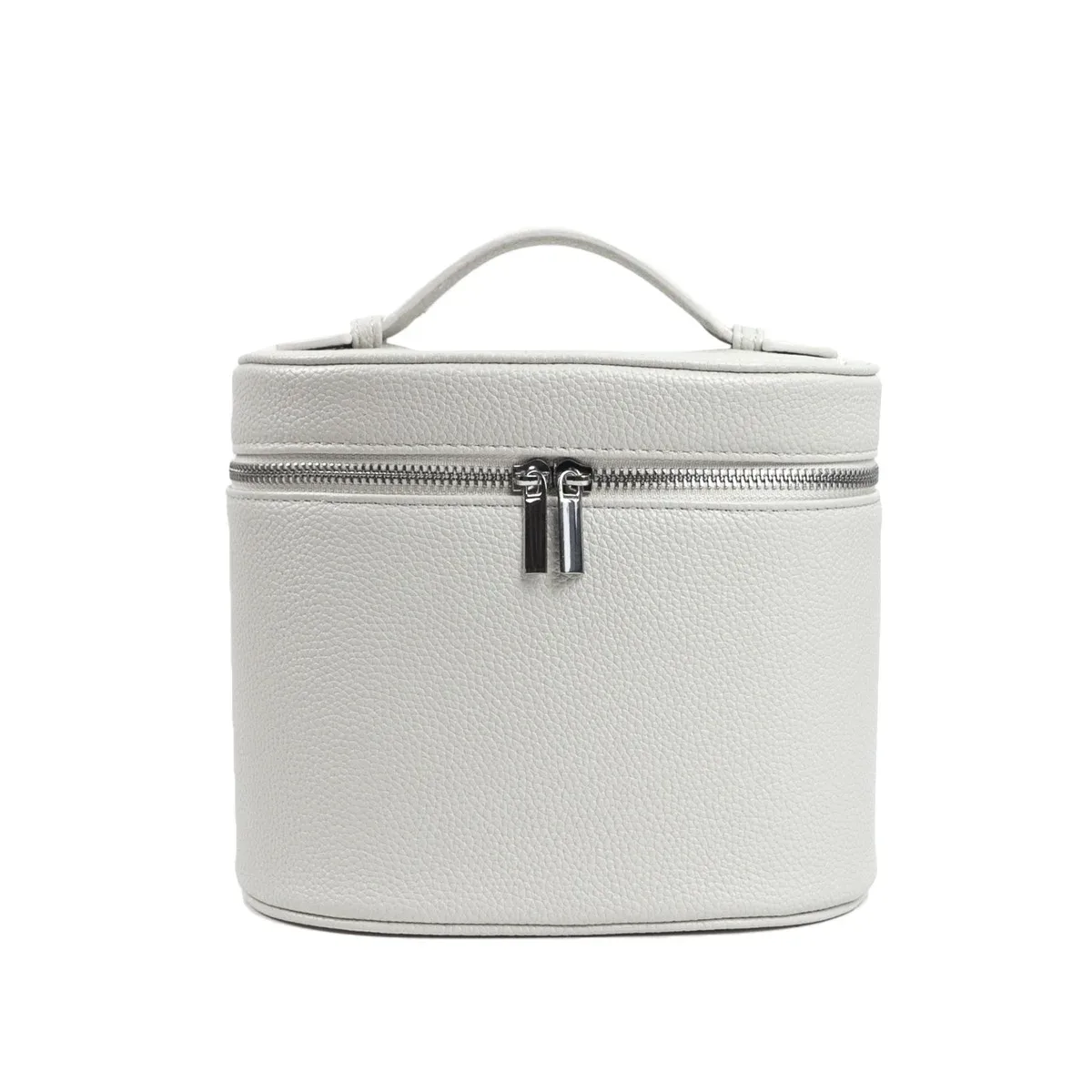 sac de rangement de voyage portable avec nom personnalisable, sac à cosmétiques amovible avec compartiment de lavage séparé en cuir de galets