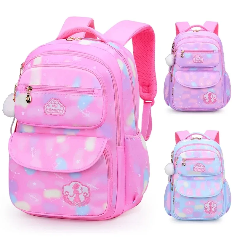 fille enfants sac à dos sac d'école sac à dos rose pour enfant enfant adolescent cartable primaire kawaii mignon étanche petite classe kit