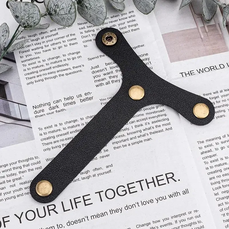sangle de bagage en forme de t avec clip pour chapeau, support de chapeau portable en pu antivol, sangle de fixation pour bagages, organisateur de voyage, boucles de ceinture (1-2 pièces)