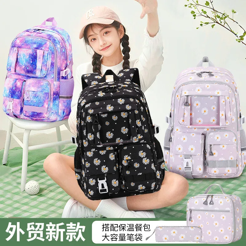 3 pièces/ensemble enfants sacs d'école filles adolescent livre sac jeunesse école sac à dos voyage junior lycéens sac à dos pour ordinateur portable