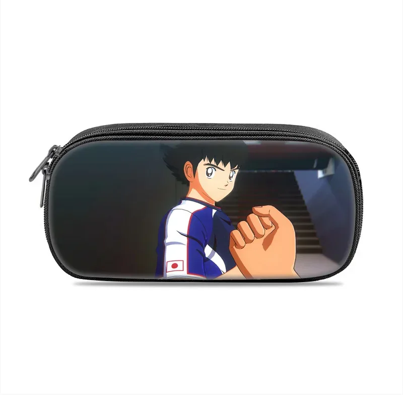 trousse à crayons captain tsubasa, polyvalente, motif dessin animé, grande capacité, article populaire, meilleur cadeau pour garçon ou fille pour les anniversaires à l'école