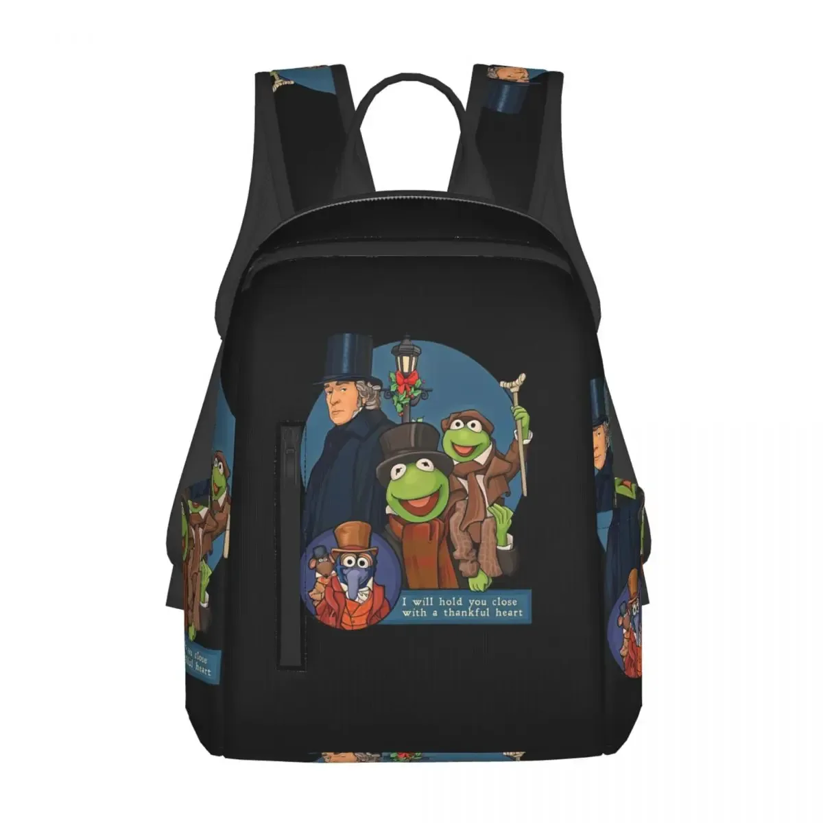 sac à dos i will hold you close with a thankful heart muppet christmas carol, sac à livres pour étudiants, sac d'école, sacs à bandoulière pour ordinateur