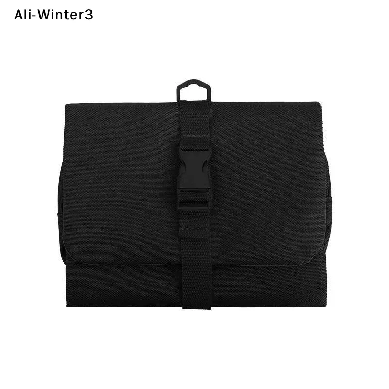 【y】trousse de toilette pliable, grande capacité avec crochet, sac de rangement pour articles de toilette pour hommes en voyage d'affaires, sac de voyage pour cosmétiques pour femmes