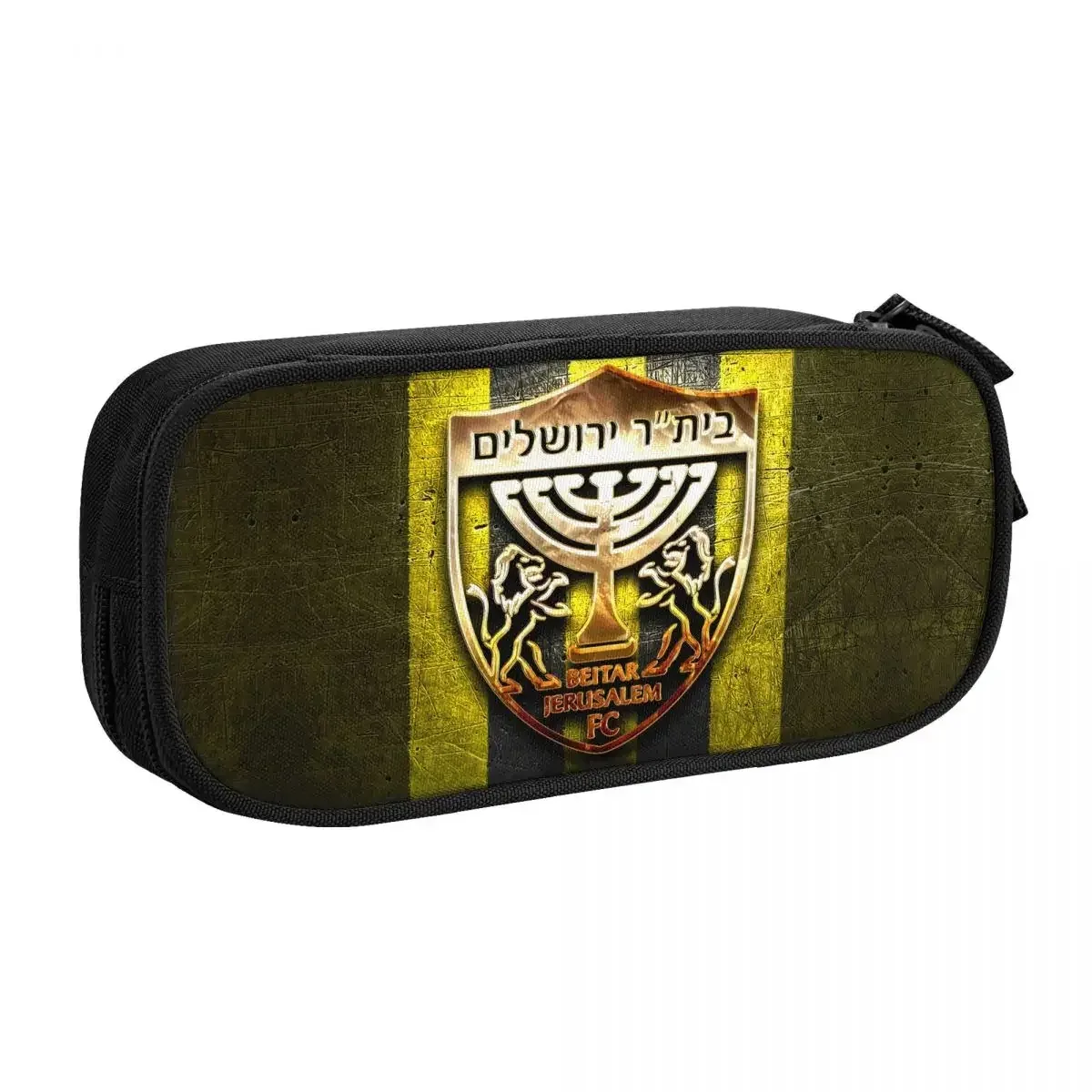 b-beitar fcbj jérusalem grande capacité crayon stylo étui bureau collège école grand sac de rangement pochette support boîte organisateur