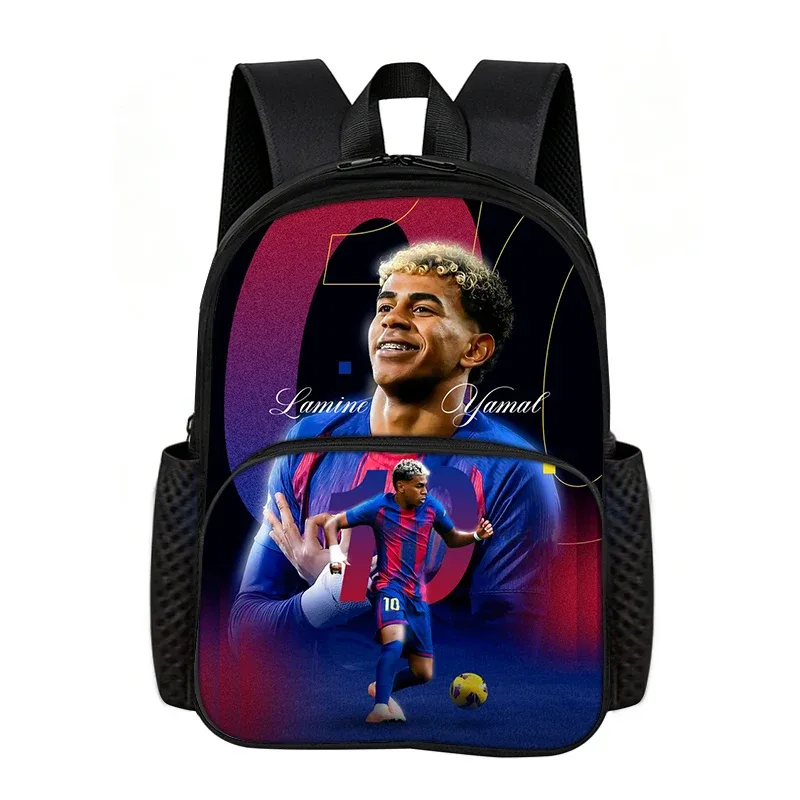 sac à dos d'école l-lamin yamal avec poche avant, idéal pour les fans de football, le meilleur cadeau pour les amateurs de sport
