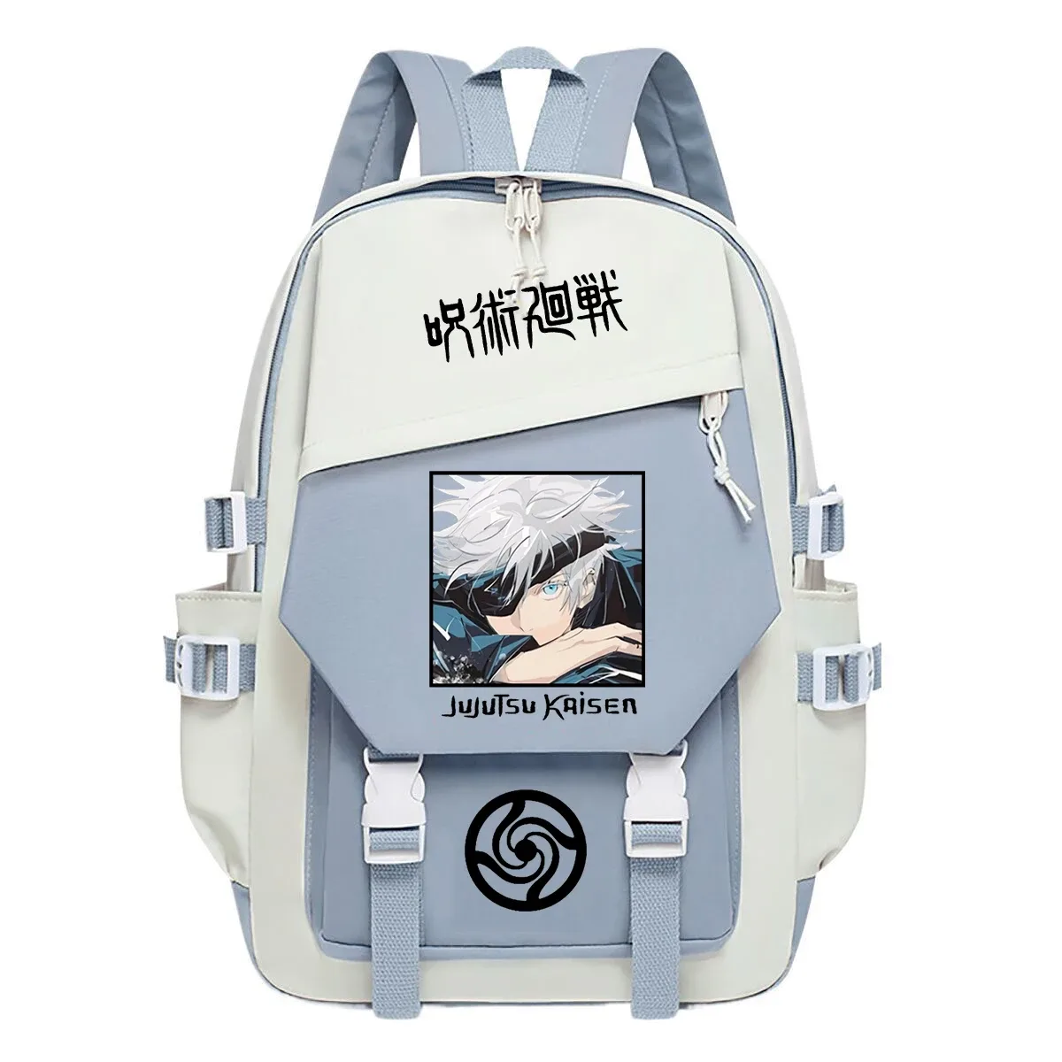 Sacs d'école Anime Jujutsu Kaisen pour filles, sac à dos de grande capacité, imprimé Gojo Satoru, sac à dos pour étudiants, sac pour ordinateur, Mochila
