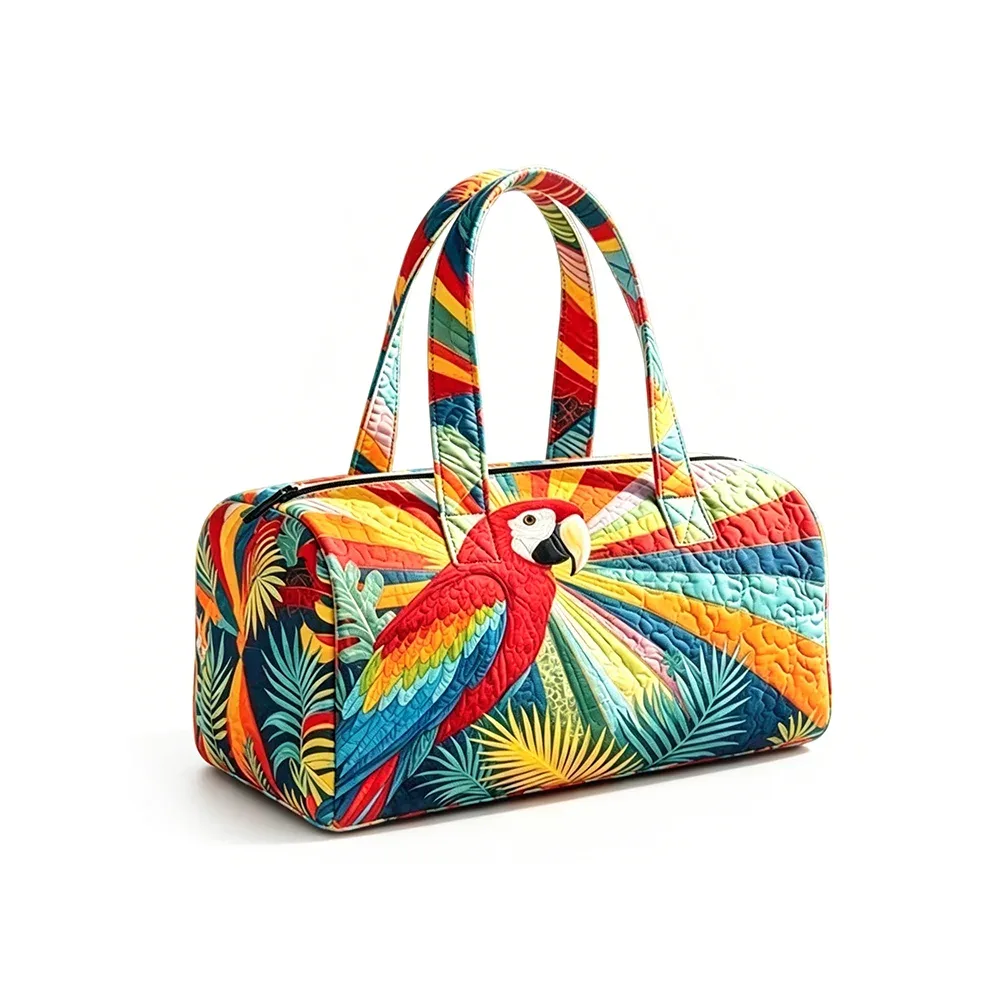 sac de voyage matelassé géométrique ethnique bohème, sac de week-end coloré à imprimé aztèque avec poignées, sac fourre-tout pour festival