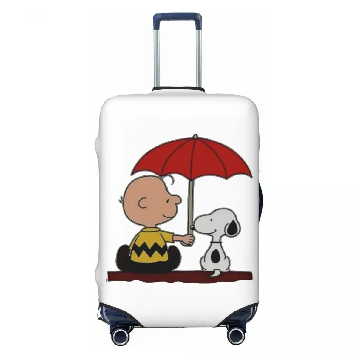 housse de bagage imprimée chiens mignons de qualité supérieure, haute élasticité, 18-32 pouces, résistante à la poussière, anti-rayures, lavable, pour voyage